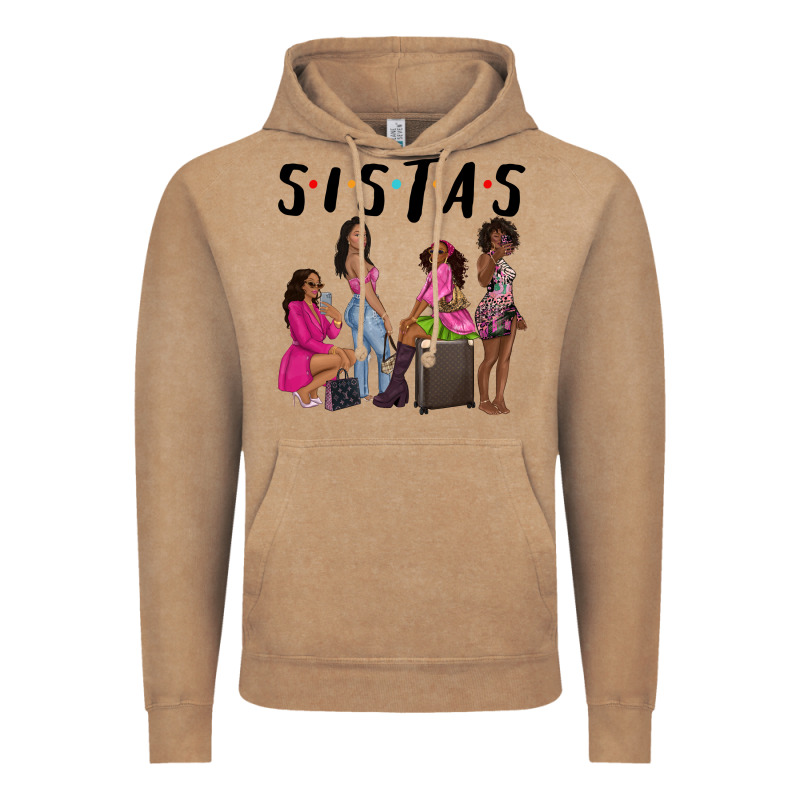 Sista Sisters Afro Black Women Vintage Hoodie by NancyCooperArtShop | Teevron