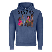Vintage Denim sista sisters afro black women Vintage Hoodie - NancyCooperArtShop