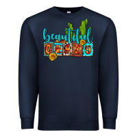 Navy beautiful crazy olivia Premium Sweatshirt - OliviaCreatesArt