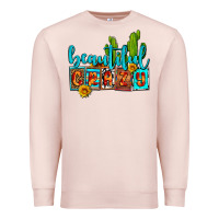 Pale Pink beautiful crazy olivia Premium Sweatshirt - OliviaCreatesArt