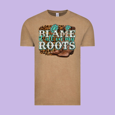 Blame It All On My Roots Vintage Tee Designed By Nancycooperartshop
