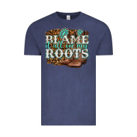 Vintage Denim blame it all on my roots Vintage Tee - NancyCooperArtShop
