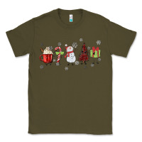 Army Green Cartoon Christmas Characters Classic Tee - MaliasSmallBusiness