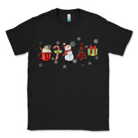 Black Cartoon Christmas Characters Classic Tee - MaliasSmallBusiness