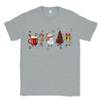 Heather Grey Cartoon Christmas Characters Classic Tee - MaliasSmallBusiness
