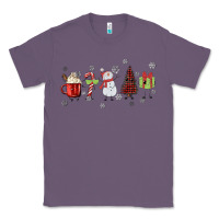 Lavender Cartoon Christmas Characters Classic Tee - MaliasSmallBusiness