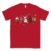 Red Cartoon Christmas Characters Classic Tee - MaliasSmallBusiness