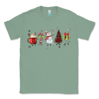 Sage Cartoon Christmas Characters Classic Tee - MaliasSmallBusiness