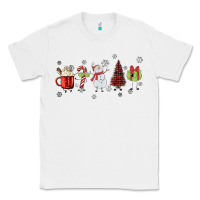 White Cartoon Christmas Characters Classic Tee - MaliasSmallBusiness