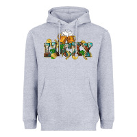 Heather Grey Lucky beers St. Patrick's Day Heavyweight Hoodie - CowGirlArtShop