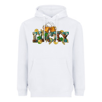 White Lucky beers St. Patrick's Day Heavyweight Hoodie - CowGirlArtShop