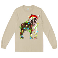Mushroom christmas chocolate boston terrier Long Sleeve Tee - LillyAllenDesigns