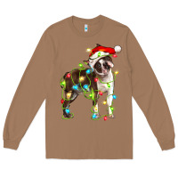 Toasted Coconut christmas chocolate boston terrier Long Sleeve Tee - LillyAllenDesigns
