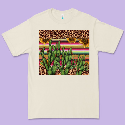 Cactus Serape Premium Tee Designed By Adodesignshop