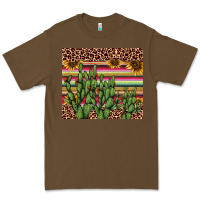 Cacao cactus serape Premium Tee - AdoDesignShop