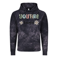 Cloud Black you are enough Vintage Hoodie - MaliasSmallBusiness