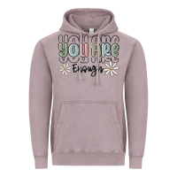 Vintage Zinc you are enough Vintage Hoodie - MaliasSmallBusiness