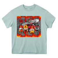 Arona fire truck gnomes Heavy Core Tee - Artiststas