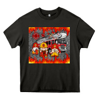 Asphalt fire truck gnomes Heavy Core Tee - Artiststas