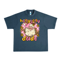 Midnight Navy holly jolly dude Urban Heavy Tee - MaliasSmallBusiness