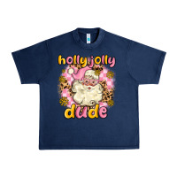 Navy holly jolly dude Urban Heavy Tee - MaliasSmallBusiness