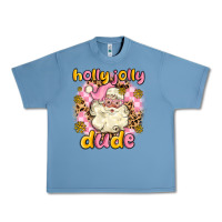 Pebble Blue holly jolly dude Urban Heavy Tee - MaliasSmallBusiness