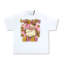 White holly jolly dude Urban Heavy Tee - MaliasSmallBusiness