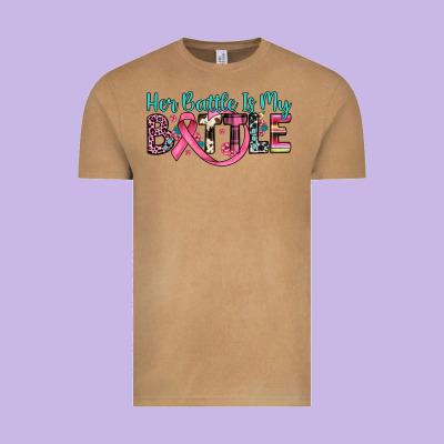 Her Battle Is My Battle Vintage Tee Designed By Jahusdesignshop