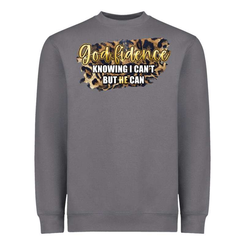 God Fidence Knowing I Can't But He Can Heavyweight Sweatshirt by Artiststas | Teevron