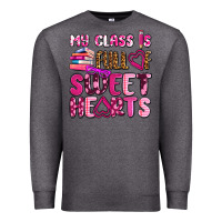 Charcoal Heather my class is full of sweet hearts olivia Premium Sweatshirt - OliviaCreatesArt