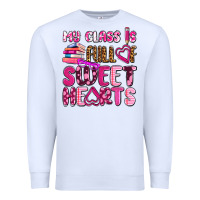 White my class is full of sweet hearts olivia Premium Sweatshirt - OliviaCreatesArt
