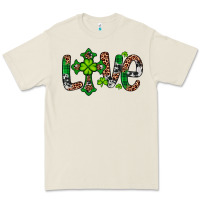 Bone Western St. Patrick's Day Love Cross Premium Tee - Artiststas