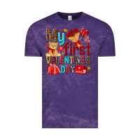 Cloud Purple my first valentines day Vintage Tee - NancyCooperArtShop