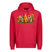Cardinal Mom gnome sunflower Premium Hoodie - CowGirlArtShop