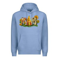 Colony Blue Mom gnome sunflower Premium Hoodie - CowGirlArtShop