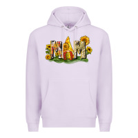 Lilac Mom gnome sunflower Premium Hoodie - CowGirlArtShop