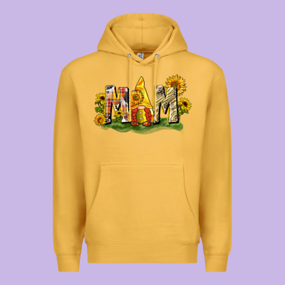 Mom Gnome Sunflower Premium Hoodie Designed By Cowgirlartshop