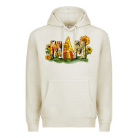Oatmeal Heather Mom gnome sunflower Premium Hoodie - CowGirlArtShop
