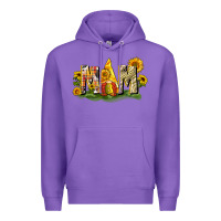 Purple Mom gnome sunflower Premium Hoodie - CowGirlArtShop