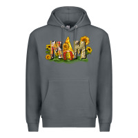 Rock Mom gnome sunflower Premium Hoodie - CowGirlArtShop