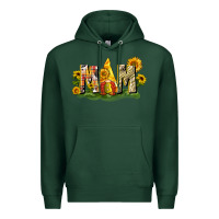 Sports Green Mom gnome sunflower Premium Hoodie - CowGirlArtShop