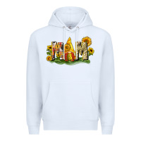 White Mom gnome sunflower Premium Hoodie - CowGirlArtShop