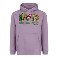 Peace Love Dia De Los Muertos Mexico Heavyweight Hoodie | Teevron