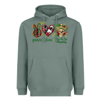 Sage Peace love dia de los muertos Mexico Heavyweight Hoodie - HowdyJamesFarm
