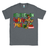 Charcoal Heather believe in christmas Classic Tee - MaliasSmallBusiness