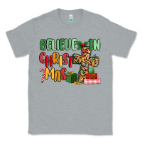 Heather Grey believe in christmas Classic Tee - MaliasSmallBusiness