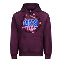 Mauve Wine CNA Life Urban Hoodie - CowhideDigitalArt