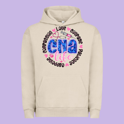 Cna Life Urban Hoodie Designed By Cowhidedigitalart