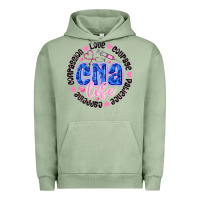 Pigment Oil Green CNA Life Urban Hoodie - CowhideDigitalArt