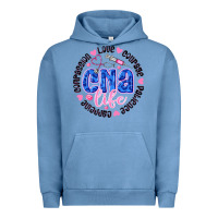 Pigment Pebble Blue CNA Life Urban Hoodie - CowhideDigitalArt